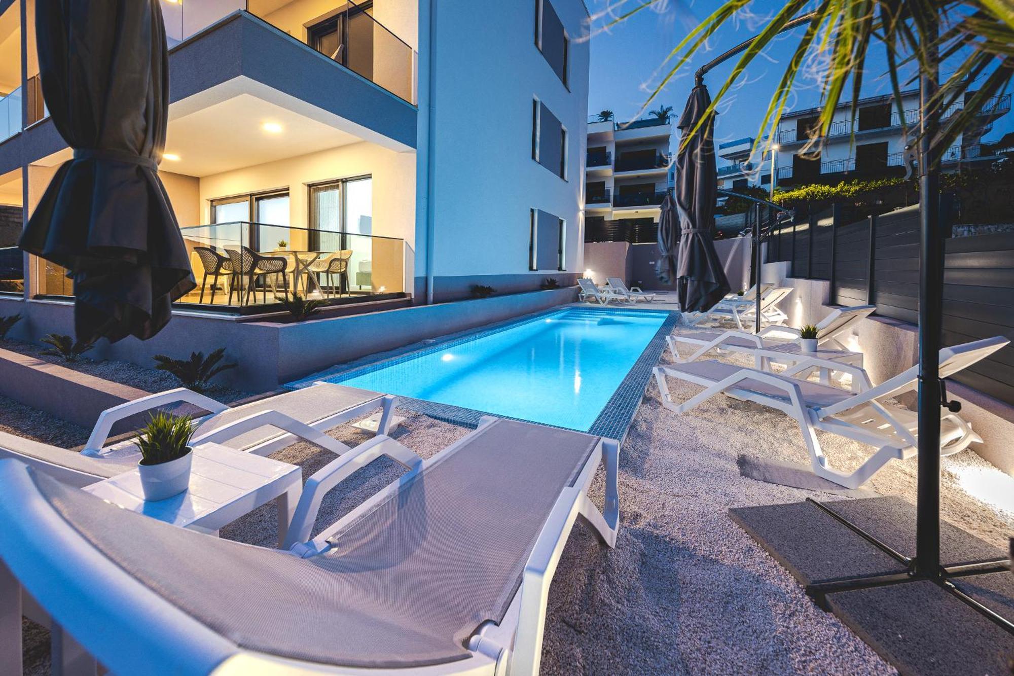 Adriatic Garden Apartments Okrug Gornji Exterior foto